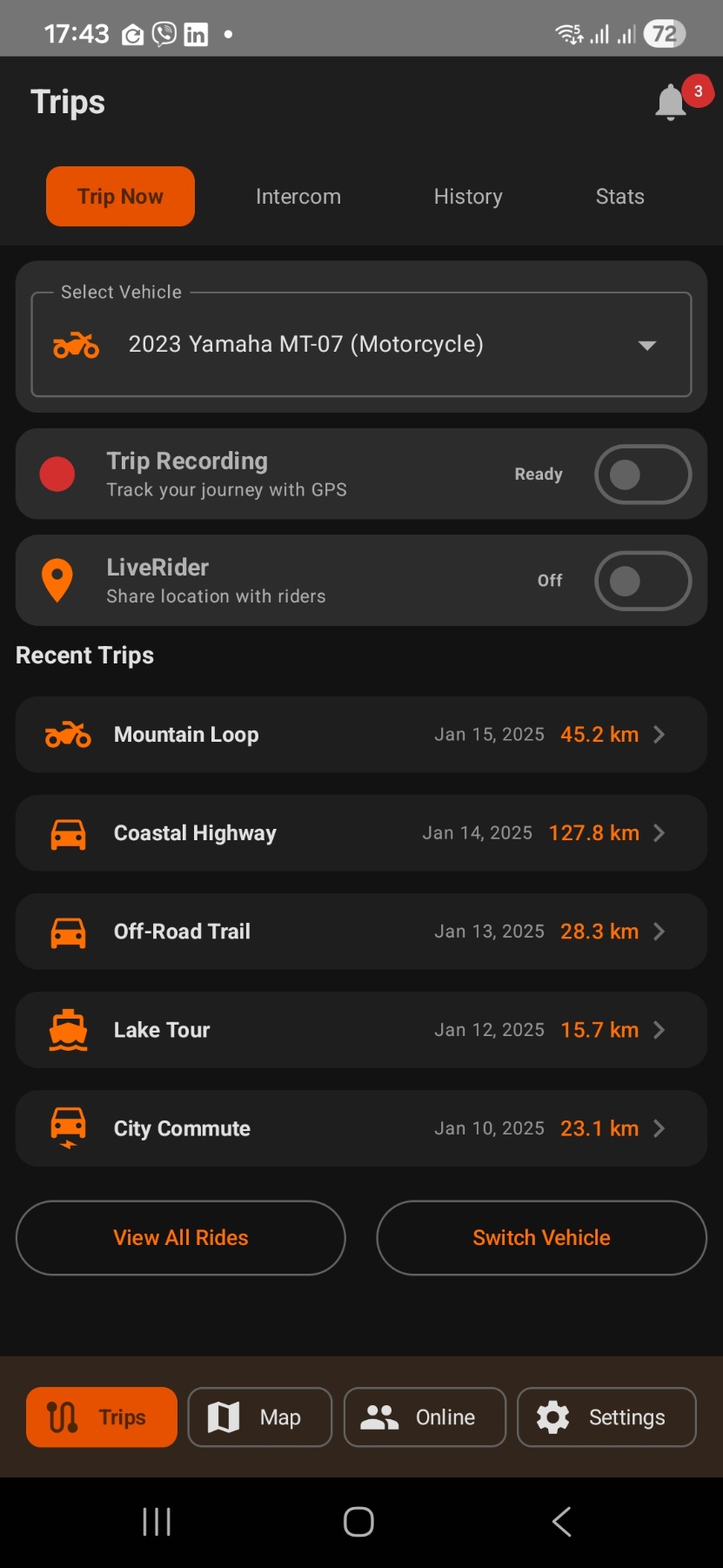 Motoristi.EU App - Navigation